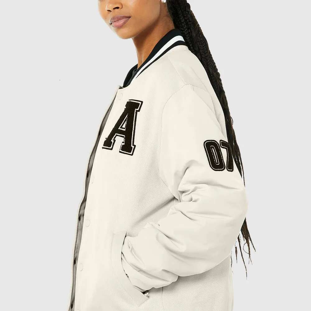 American Retro Y2k High Street Hip-Hop Style Letter Embroidered Baseball Uniform Loose Oversized Personalized Jacket