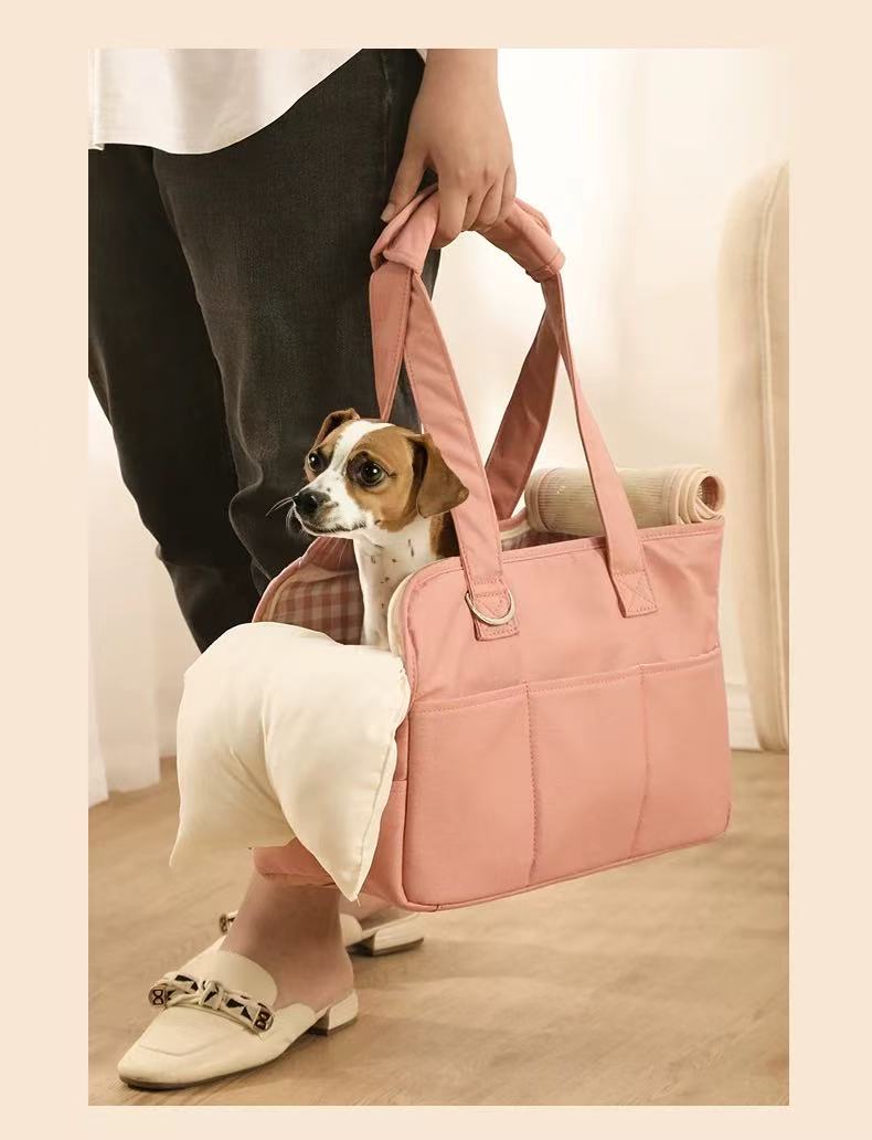 Dog outdoor bag, pet one shoulder portable dog bag, small dog Yorkshire cat bag