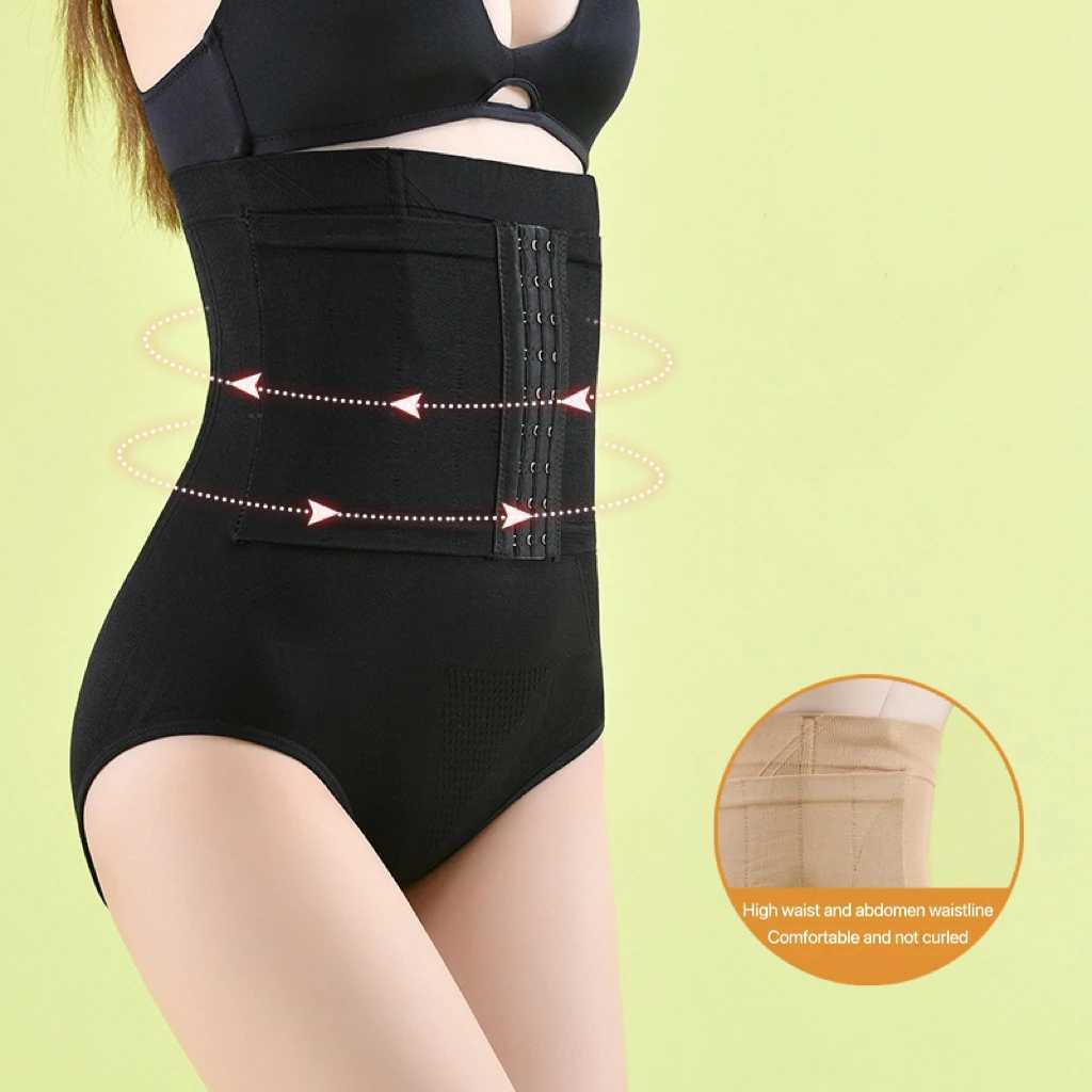 2pcs Women High Waist Shaping Briefs Buckle adjustment Body Shaper Slimming Underwear Butt Lifter Control Pantie Shapewear PantXJ250304