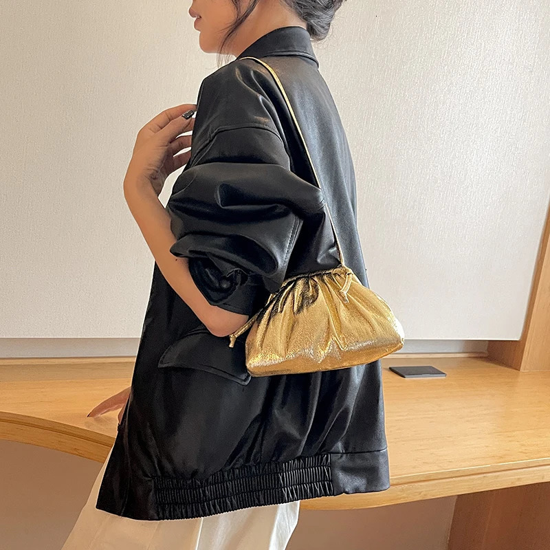 MOODS Bling Evening Purses For Women y ner Handbags Golden Laser Shoulder Cross Body Bags Dinner Party Clutch Bag 250303