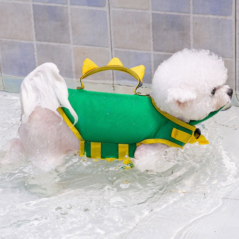 with Rescue Handle Summer Pet Vest Puppy Swimwear Dog Life Jacket Safety Swimming Suit Supplies