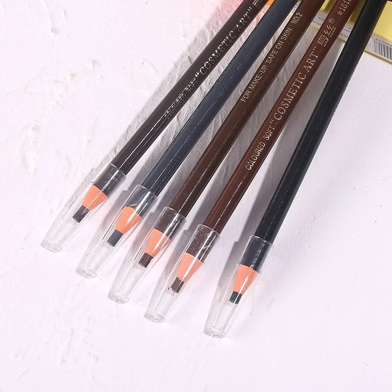 Pencil Eyebrows Color and Full Makeup Waterproof Eyebrow Pencil Tatoo Cosmetics Free Female Makeup Material Professional 250222
