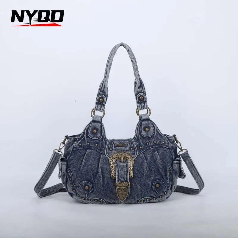 Ladies Vintage Designer Top-Handle Shoulder Fashion Y2k Gothic High Capacity Handbag Women Casual Crossbody Tote Bag Purse