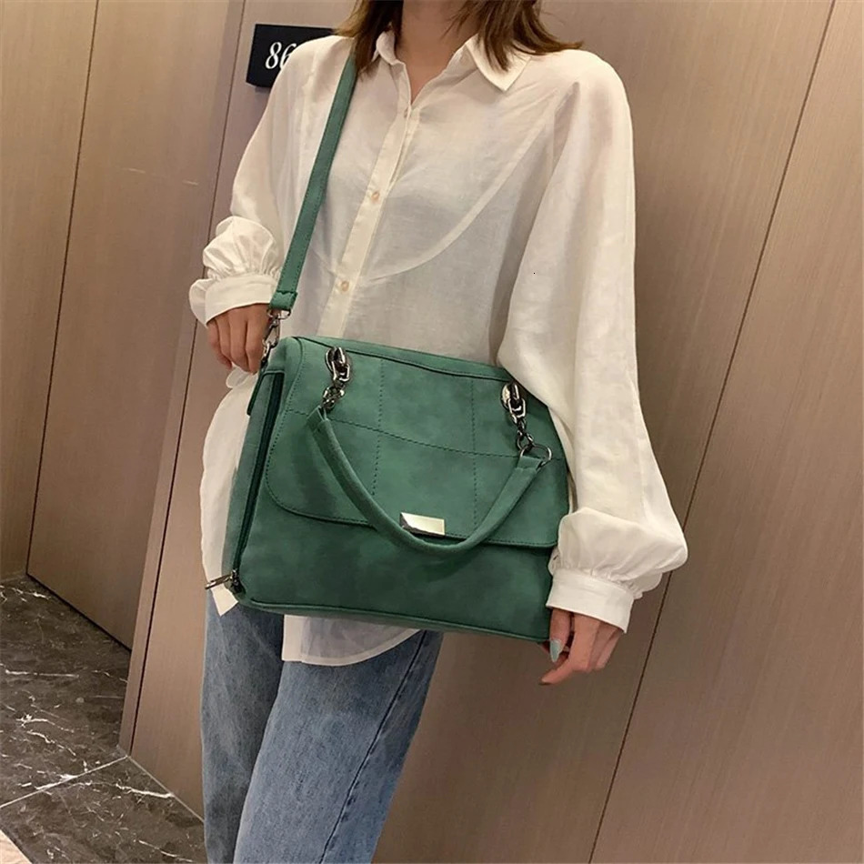Matte Ladies Handbag Scrub Womens Shoulder Crossbody Bag Female Boston Hand PU Leather Casual Tote y Travel Handbags 250303