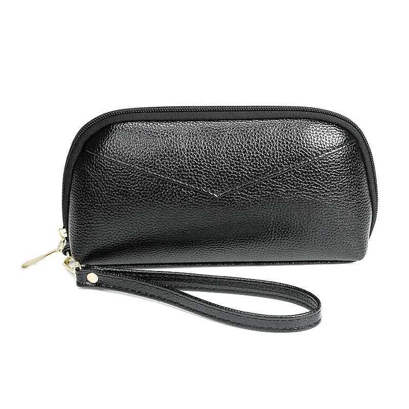 Leather wallet womens red/blue/pink/black zipper bag womens PU leather long wallet fashion phone bag luxury handbag Z250303