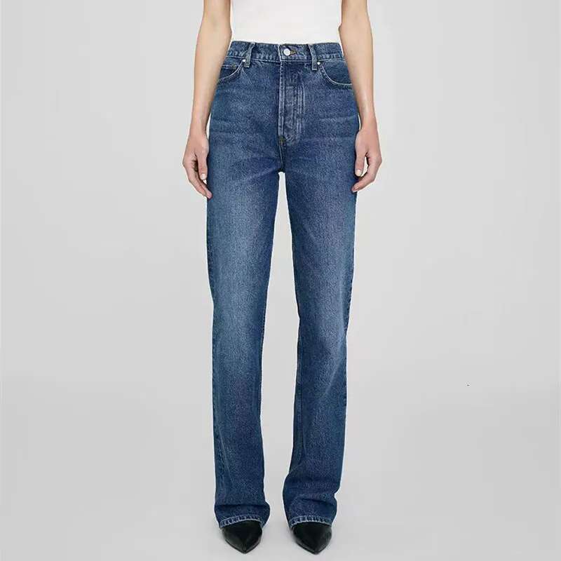 Women High Waist Zipper Jeans Casual 2025 Fall Fashion Female Long Denim Pants