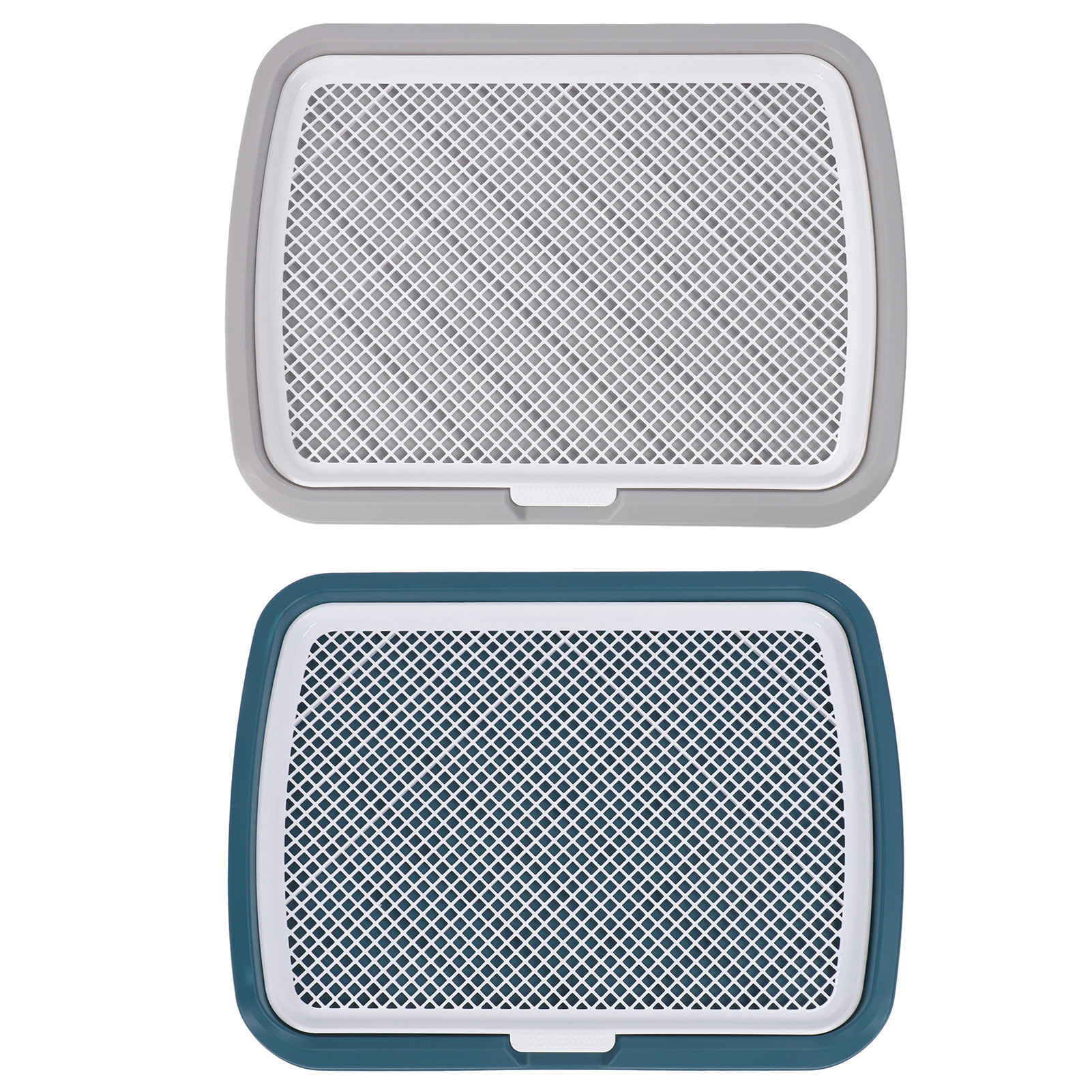 Dog Potty Tray Puppy Potty Training Tray Detachable Washable Mesh Dog Pee Pad Holder Tray for Small Breed Dog Puppy Toilet Tray