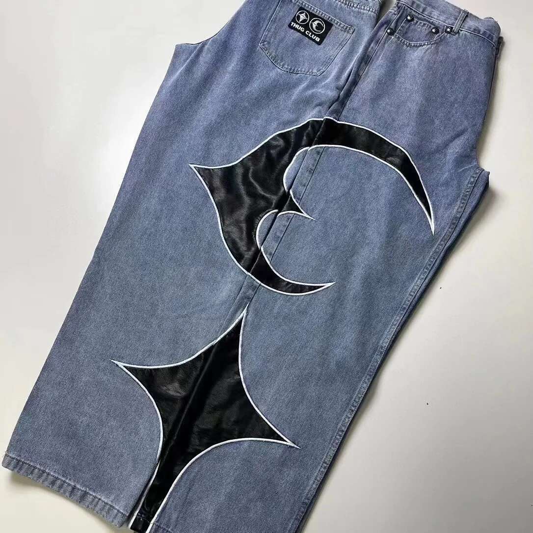 2024 Brand New Thug Club Zipper Slim Fit Straight PANT Cotton Denim Pants Comfort Casual Jeans Size S-Xl #U54