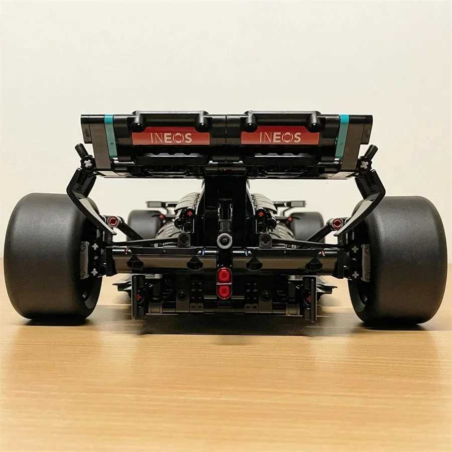 Technical Black Formula City Speed Racing Car Building Blocks Bricks Famous Sports Vehicle Model Boy Assembly Toy for Kid GiftsT250304