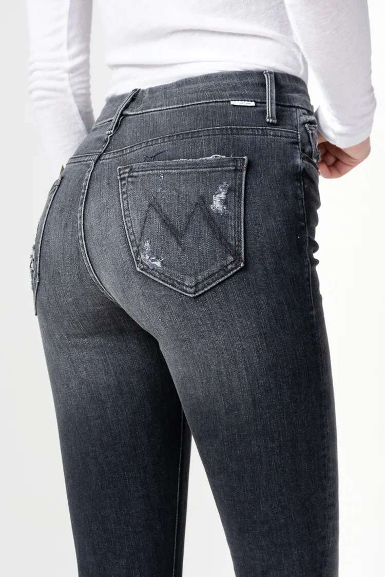 Women High Waisted Elastic Slim Fit Fashion Casual Ankle-Length Stretch Denim Jeans Streetwear