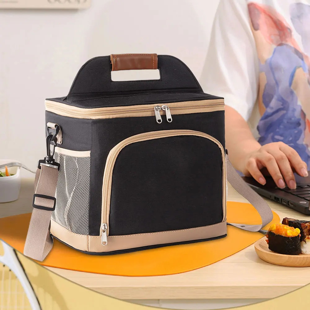 Picnic Cooler Bag with Strap Lunch Picnic Bag Leakproof Cooling Bag Insulation Lunch Bag for Picnic Camping Outdoor Activities 250228