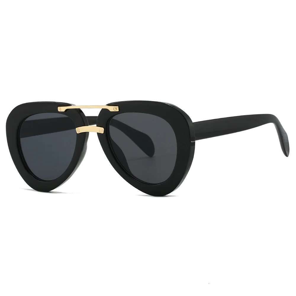 New Trend Sunglasses Women Men Pilot Design Retro Casual Black Unisex Fashion Travel Vintage Sun Glasses For Female UV400