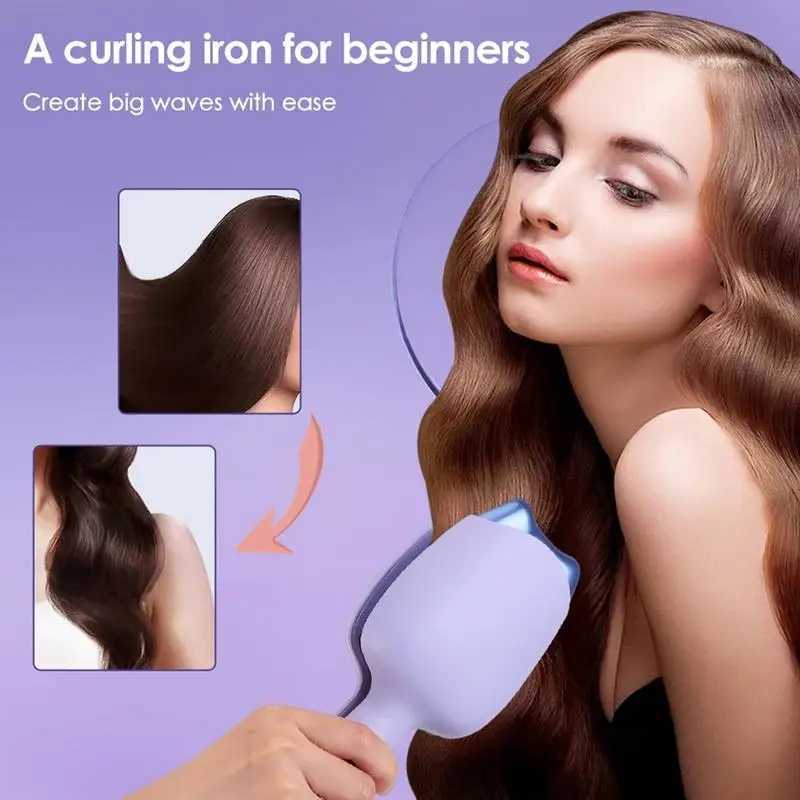 Curling Irons Electric Curling Hair Curling Iron Automatic Perm Splint Ceramic Hair Curler Hair Waver Curlers Styling Tools z250304
