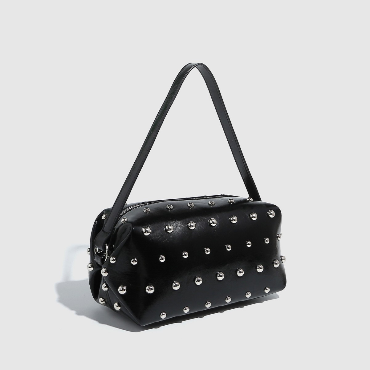 Women's Fashion Handbag with Chain Shoulder Strap - Tote Bag & Bowling Messenger Style