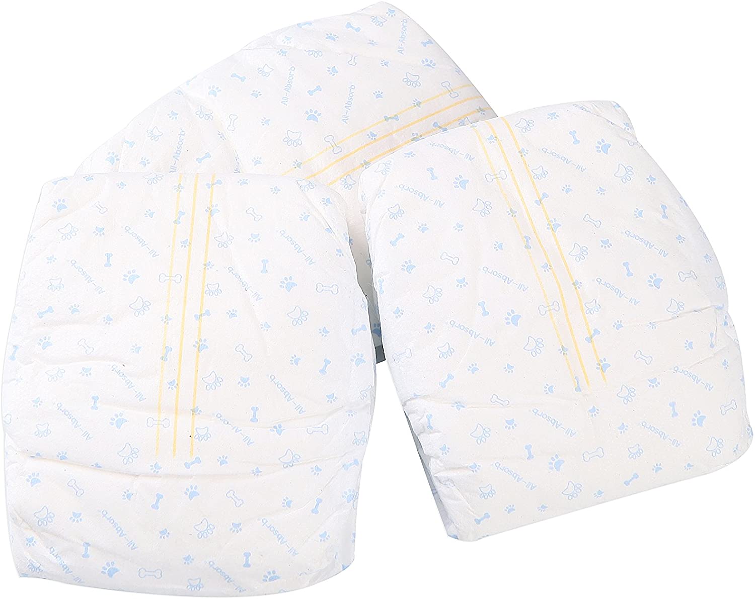 HONEYCARE 12PCS/Bag Dog Diapers Wraps Super Absorbent Male Dog Disposable Leakproof Nappies Puppy 2022 New