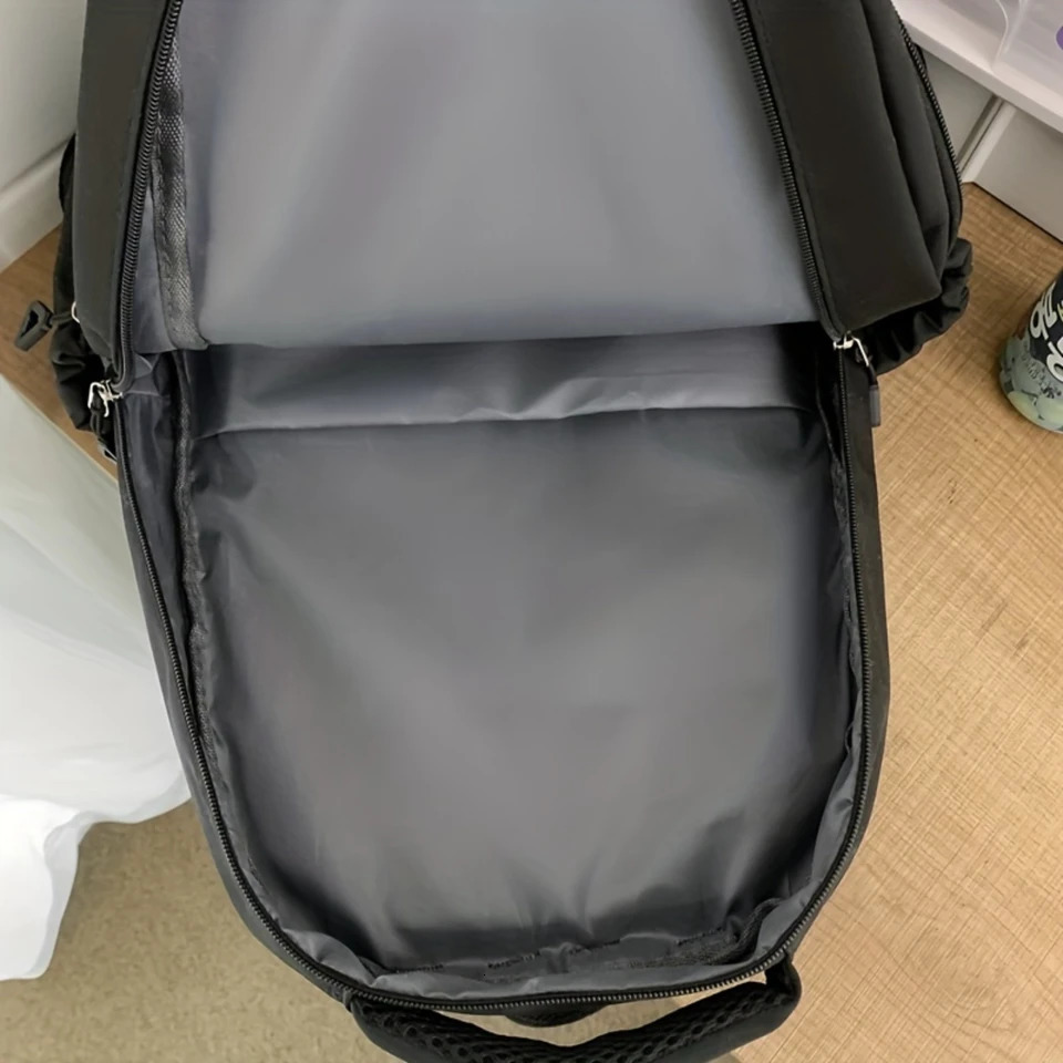 Ship from US Large Capacity MultiPocket Backpack Heavy Duty College Preppy School Bookbag Casual Travel Daypack Knapsack 250304FBB