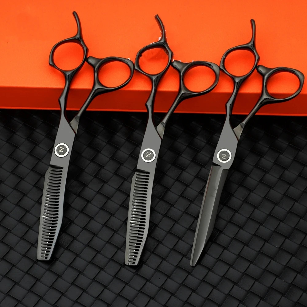 Professional Barber Scissors Multifunctional thinning scissors Reverse direction teeth Hairdressing supplies and tools 5.5-7inch 250304