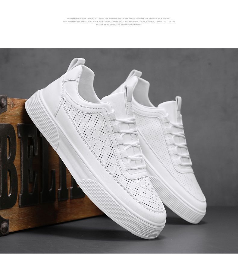 Spring Designer s New Breathable White Shoes 2025 Newly Launched Multi Functional Sports Men s Casual Leather Lightweight Solid Color Fashion Shoes