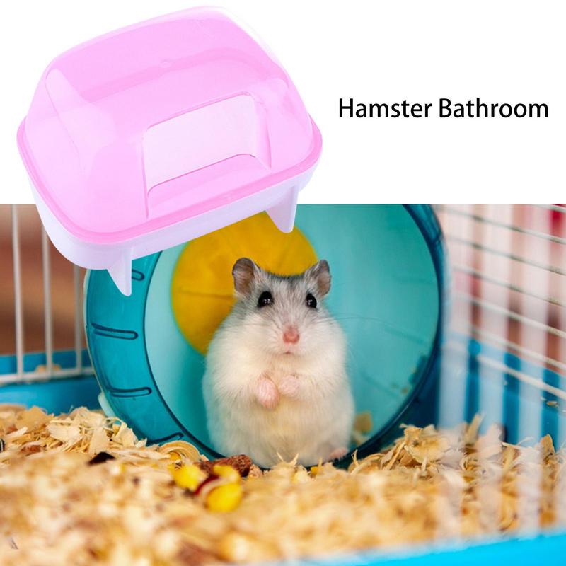 Sand Bath For Hamsters Chinchilla Dust Bath House Hamster Sand Bath Box Detachable Dwarf Hamster Accessories For Chinchilla