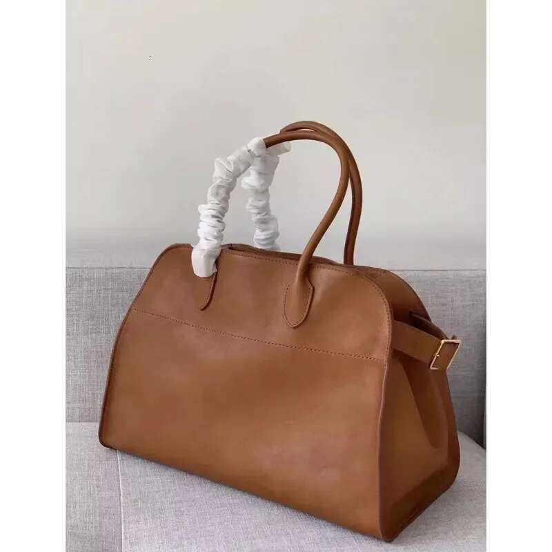 Natural Suede Leather Handbag Large Capacity Solid Color Two Layer Cowhide High-End Crossbody Brand Design Retro Tote Bag