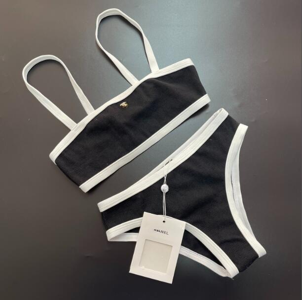 womens luxurys bikinis designer bathing suit beach swimwear sexy fashion girls summer knit Swim Clothing Letter Pattern swimsuits set CC