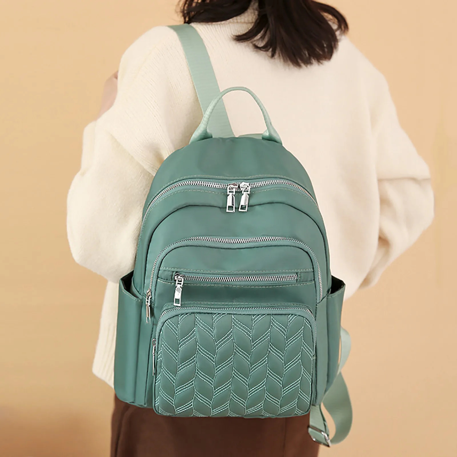 Ship from US Backpack For Boys Purse Women Womens Fashion Cloth Outdoor Travel Bag Leisure Laptop Mochila Feminina Nylon 250304FBB