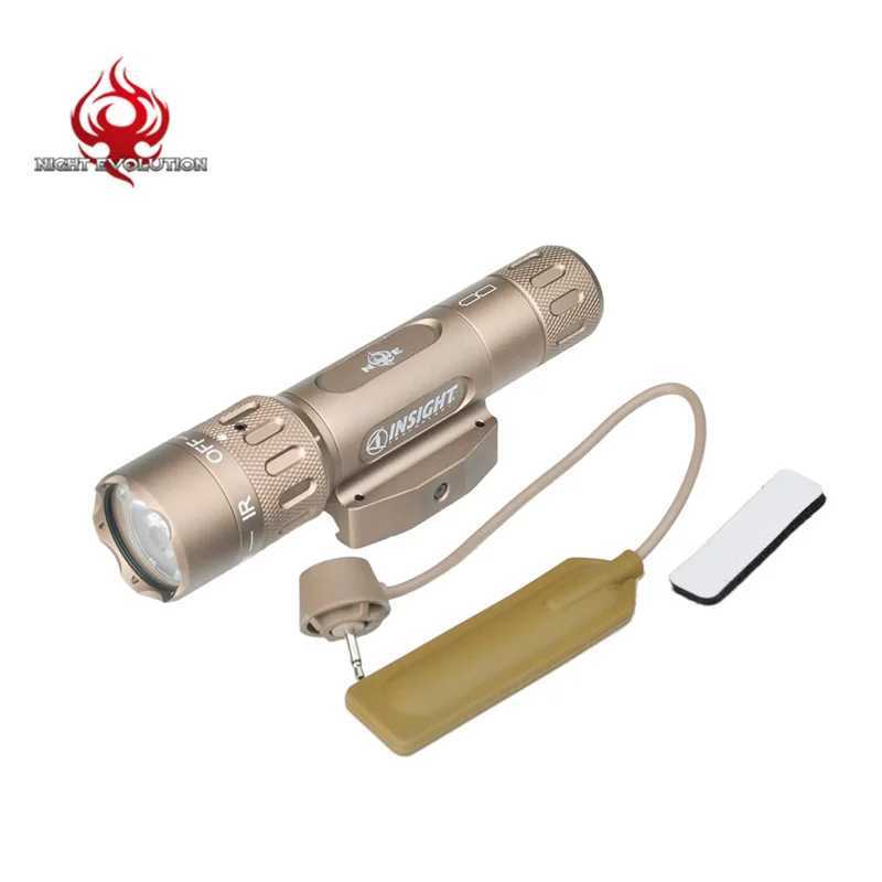 Night Evolution WMX200 Weapon Tactical Gun Light D Rma Flash Flashing Infrared Light for Picatinny Railway Spotlight Hunting SF PistonsXJ250303