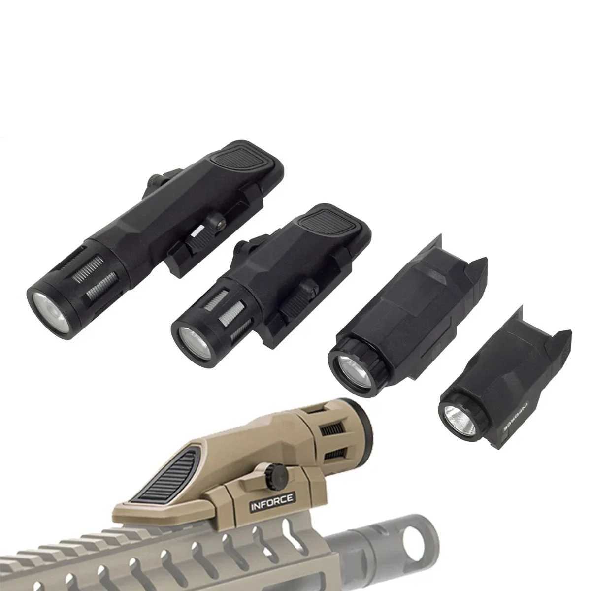 Tactical APL APL-C WML Nylon Weapon Gun Light Hunting Airsoft Rif D Strobe Torch Flashlight For 20mm Picatinny RailXJ250303