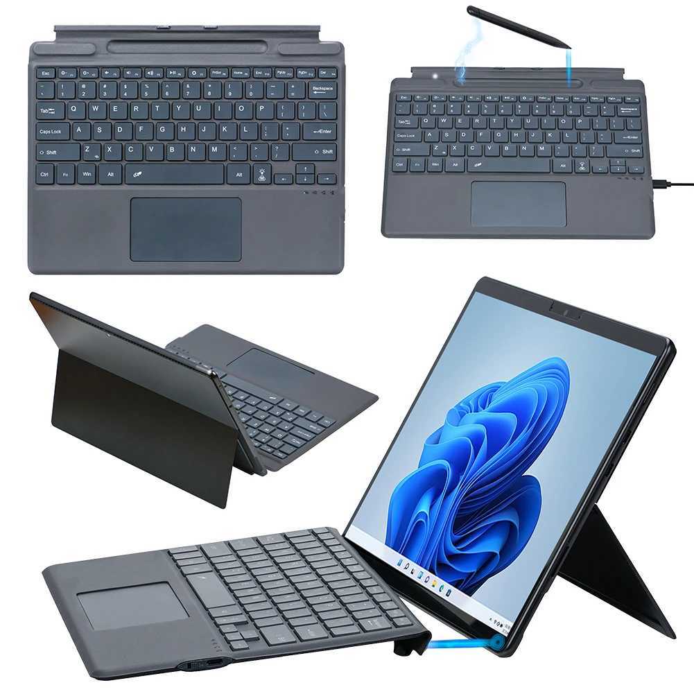 Wireless Keyboard -Compatible Magnetic Type C Charging Ultra-Slim Keyboard for Surface Pro 8/9/X/10/11 Z250304