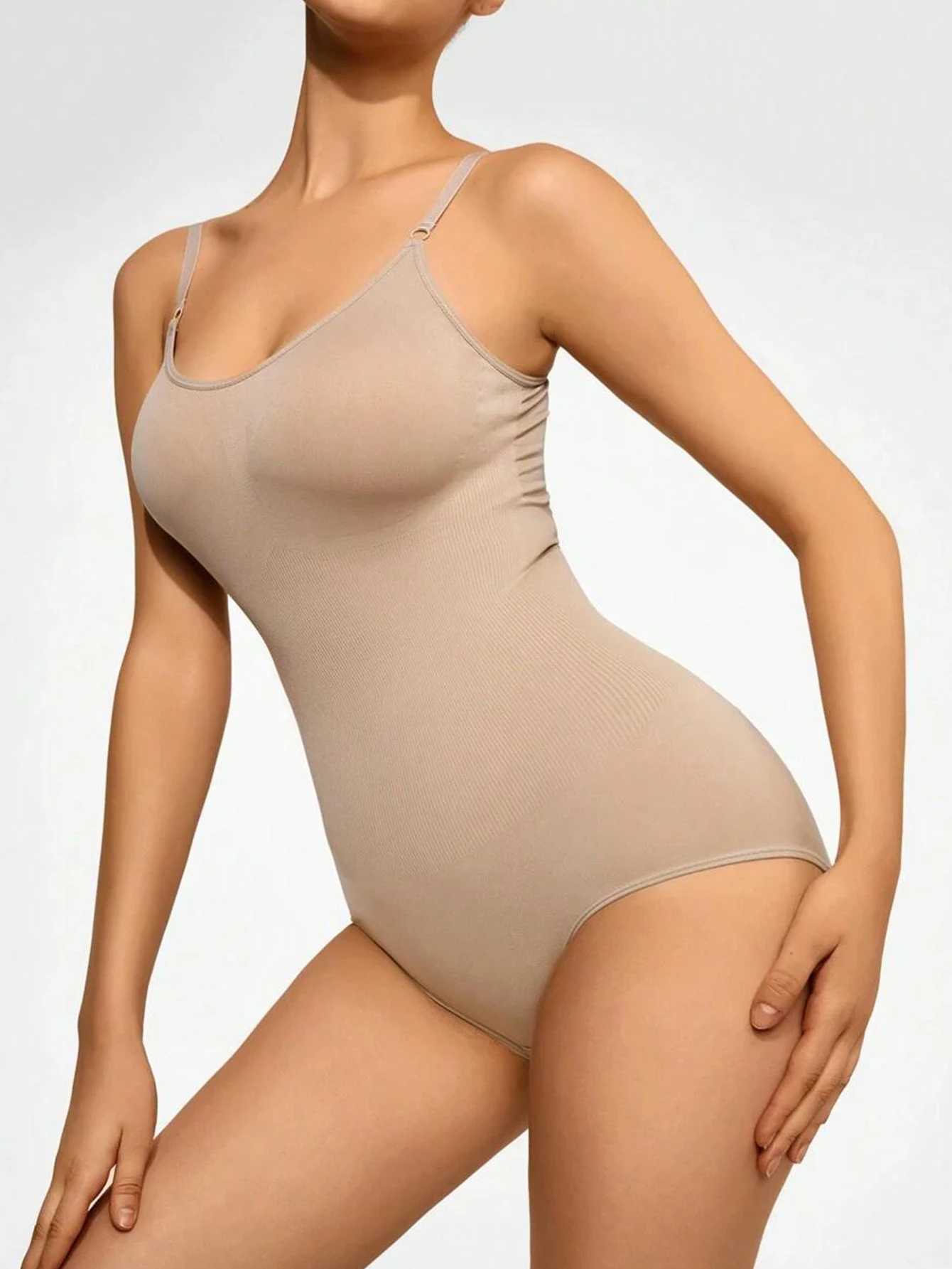 Womens 1 Piece Solid Seamless Shaping Shapewear Bodysuit Tummy Control Butt Lifting Slimmer Body Shaper Underwear ShapewearXJ250304