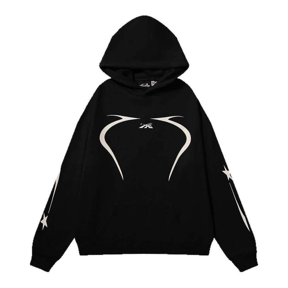 American fashion brand high street ins niche vintage printed letters loose fitting men's and women's hooded sweatshirt new style