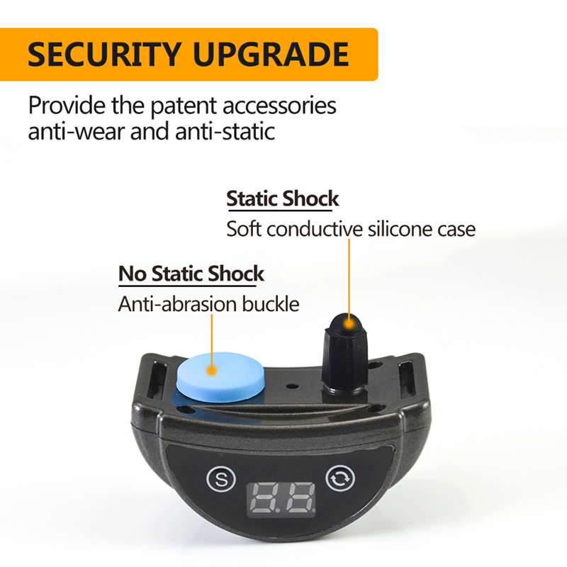 Dog Bark Collar, Rechargeable Smart Barking Collar for Small, Medium and Large Dogs, Anti-Bark Dogs Collar with Reflective Tape, Beep Vibration Humane