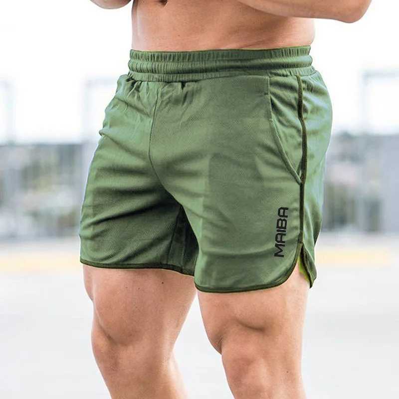 New Fitness Breathable Sports Shorts Running Quick Dry Pants Summer Slim Training Quarter Pants 2023T250304