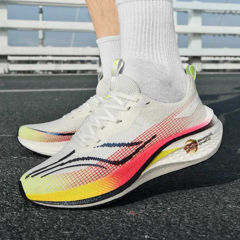 Fashion Mens and Wens Sports Running Shoes Casual Breathable Mesh Surface Carbon Plate port Wear-resistant Rubber Outsole Z250304