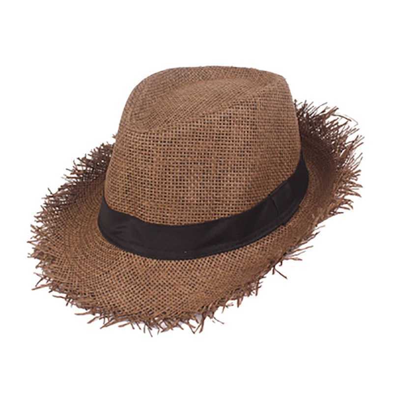 New Str Sun Hat Mens Panama Cs Summer Style Sun Hat Beach Holiday Classic Mens Hat and Cs H5XJ250304
