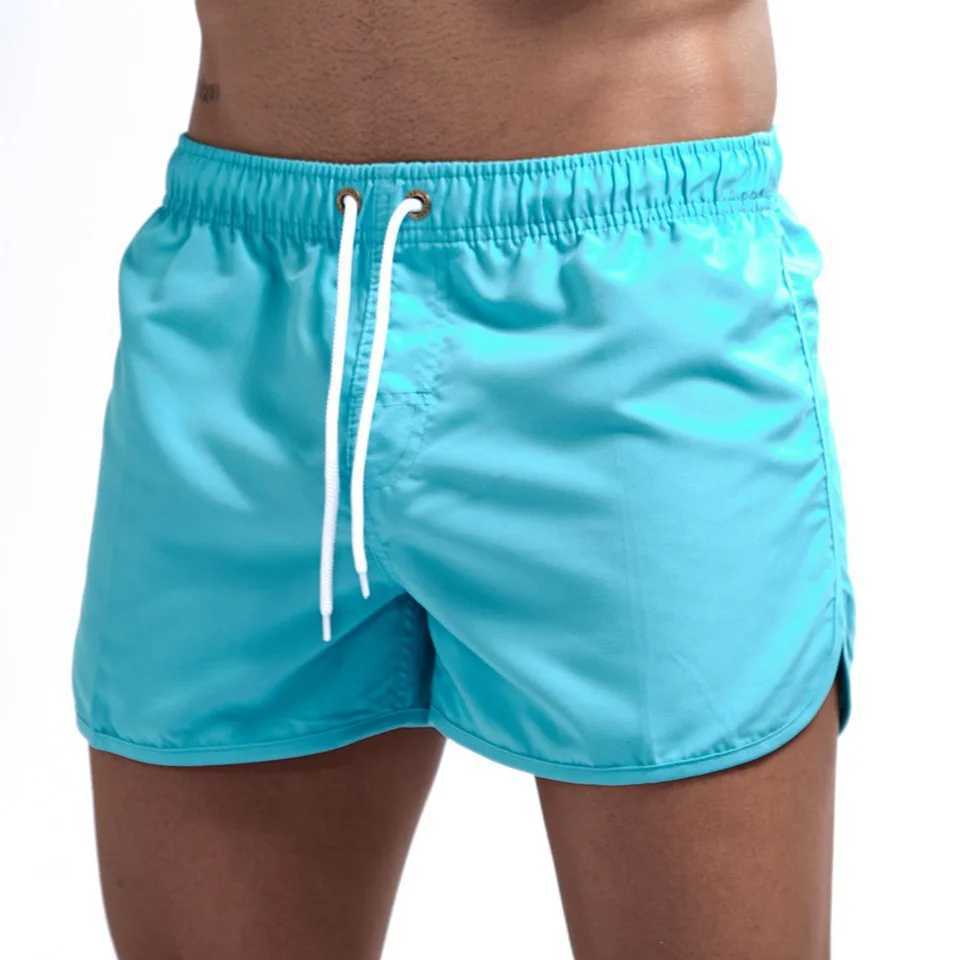 Summer Mens Fashion Beach Shorts Polyester Quick Dry Multicolour Sports Three Quarter Shorts MenT250304