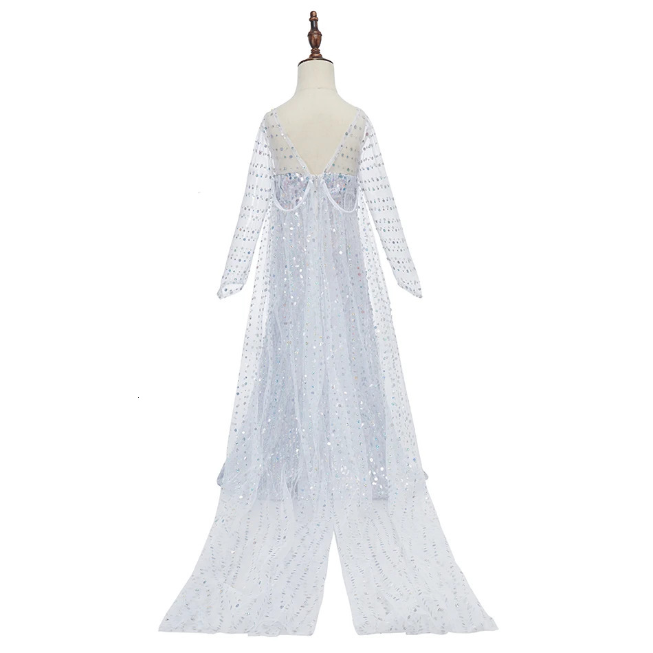 Kids Snow Queen Clothing Children Princess Ball On Cloak Clothes Girls Birthday Halloween y Gown Cosplay Dresses 250303