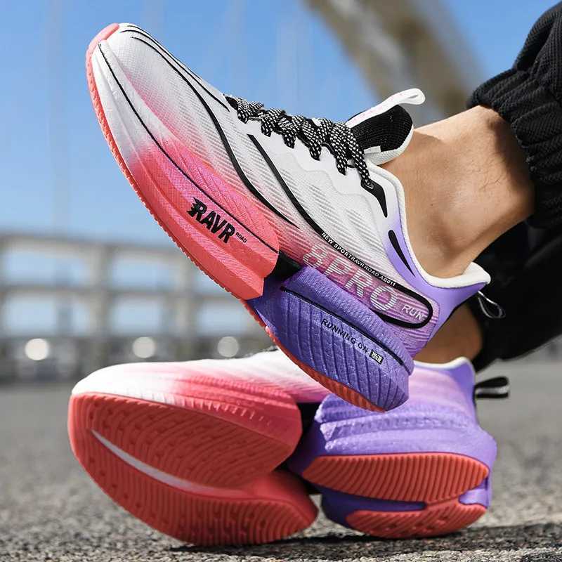 2025 New Men Running Sport Shoes Casual Marathon Air Cushion Breathable Women Comfortable Athletic Training Fitness SneakersC250304