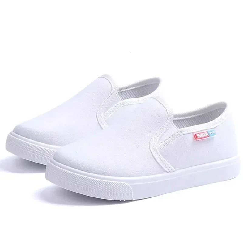 School Children Canvas Shoes Fashion Unisex Kids Casual for Boys Girls Childrens Sneakers Soft Breathable AllMatch White 250303