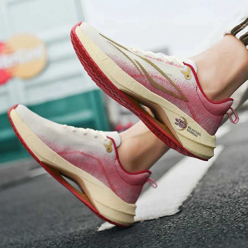 New Running Shoes Marathon Racing Carbon Plate Mens Sports Shoes Non-slip Cushioning Tennis Cross Training Shoes Trail Sneakers Z250304