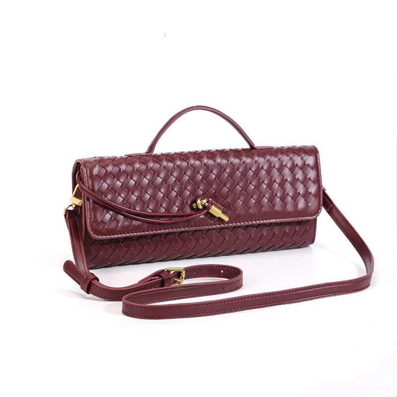 2024 New Hand-Woven Soft Pu Leather Single Shoulder Evening Party Handbag Crossbody Designer Bag For Women