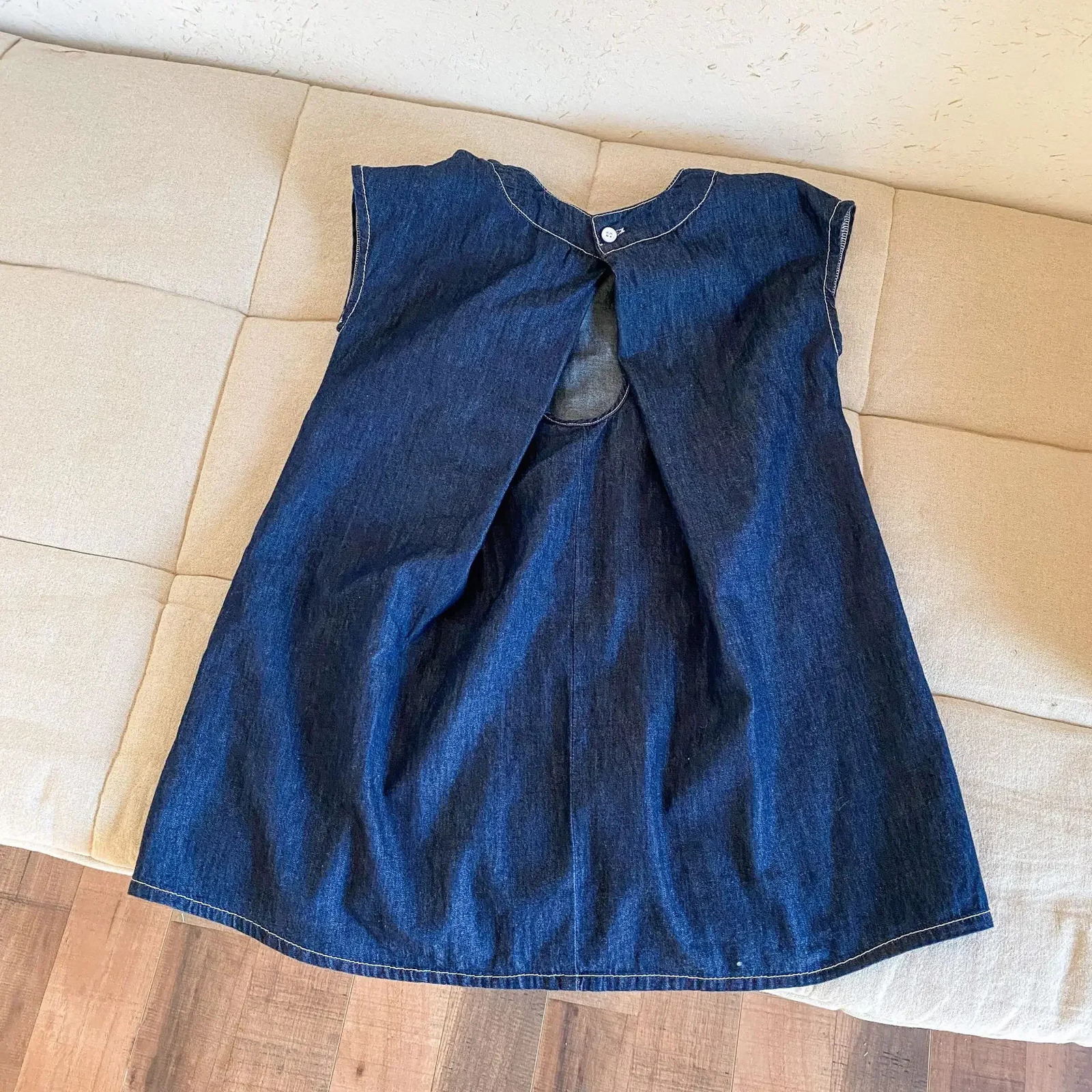 Brother And Sister Clothes Summer Childrens Denim Suit Boy Vest short Or Girl Backless Dress 250304
