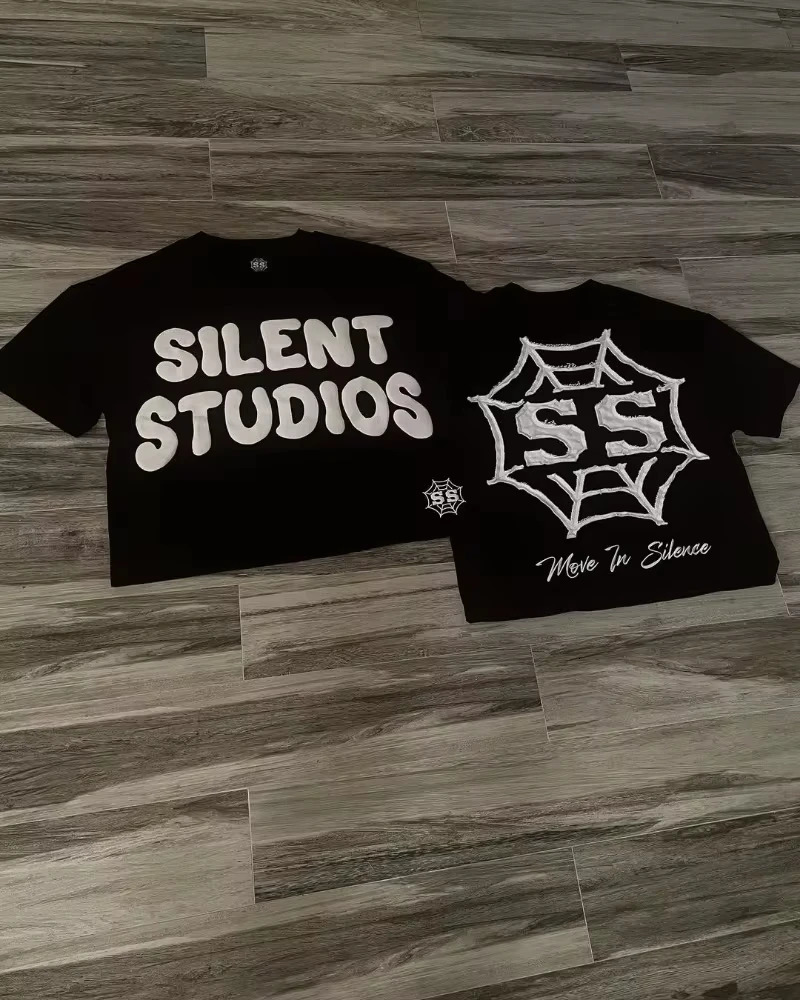 Trendy Fashion Letters Cartoon Print Oversized Short-sleeved Men Y2k Harajuku Hip-hop Retro Loose Casual T-shirts Women 250304
