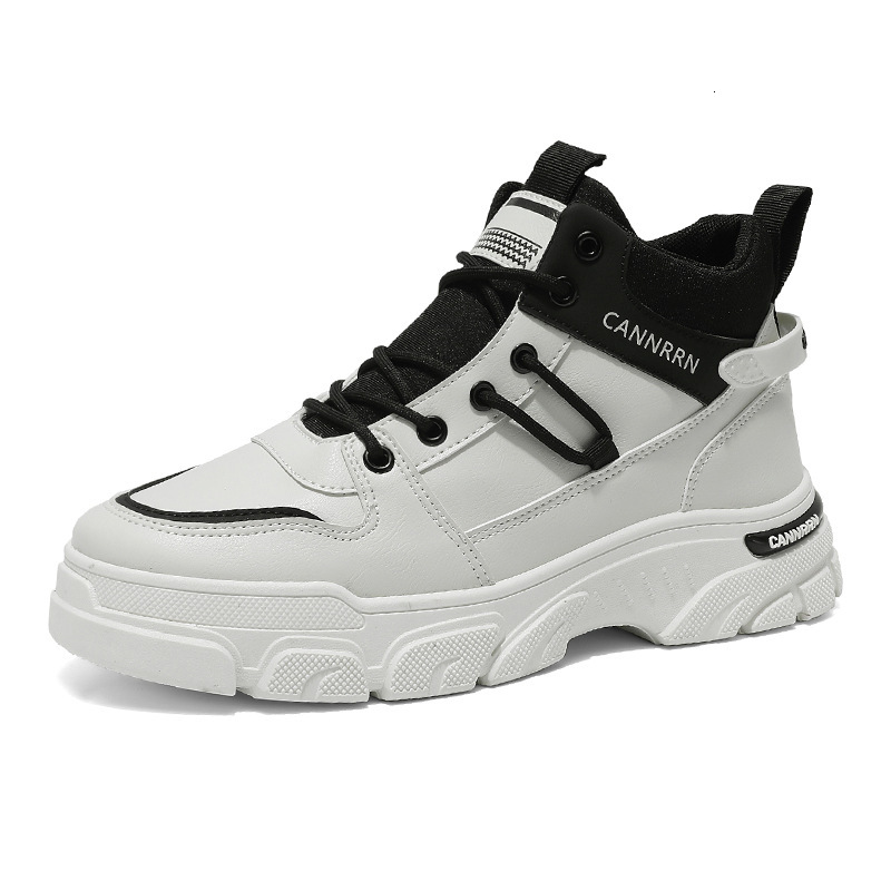Four Seasons 2025S New Original Designer Fashionable High Top Martin Boots Men s Lace Up Versatile Outdoor Hiking Shoes Anti Slip Casual Short Boots