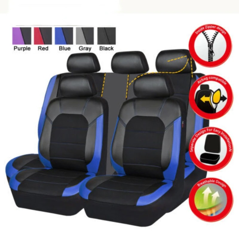 Car Leather Breathable Fabric Car Seat Cover for Peugeot All Model 4008 RCZ 308 508 301 3008 206 307 207 2008 408 5008 607