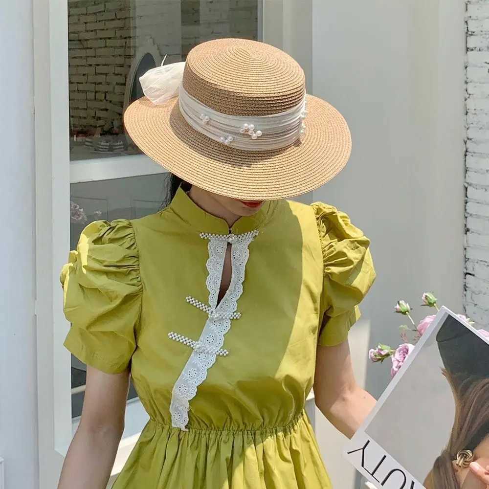 Summer Str Hat Large Brim Sun Hats For Women Panama Beach C Outdoor Travel Elegant Holiday HatXJ250304