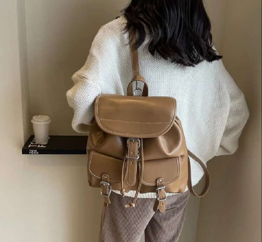 High Quality Leather Classical Designer Backpacks Women Large Capacity Travel Shoulder Bags College School Bag Totes Backpack