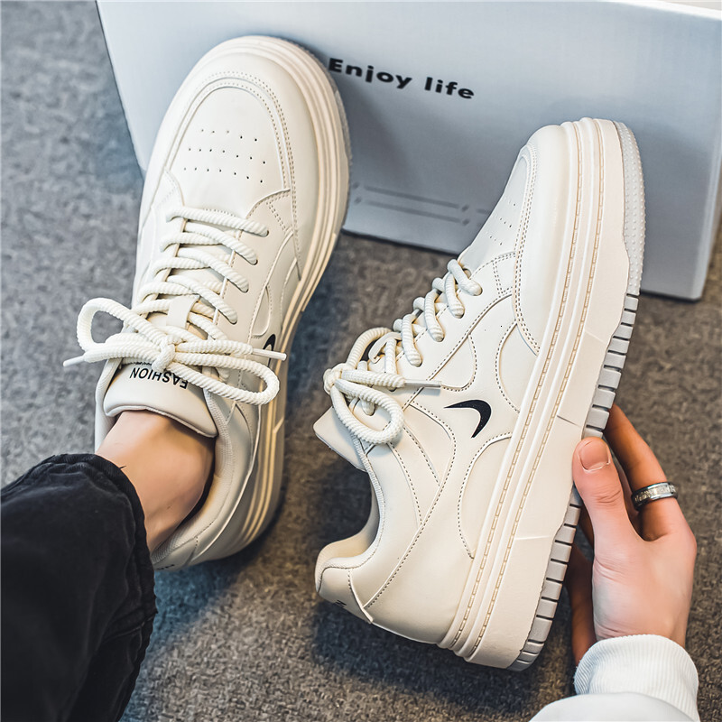 Male Designer Shoes High-quality Fashionable Versatile Student Sports And Leisure Board Shoes 2025 New Spring And Autumn White Couple Board Shoes