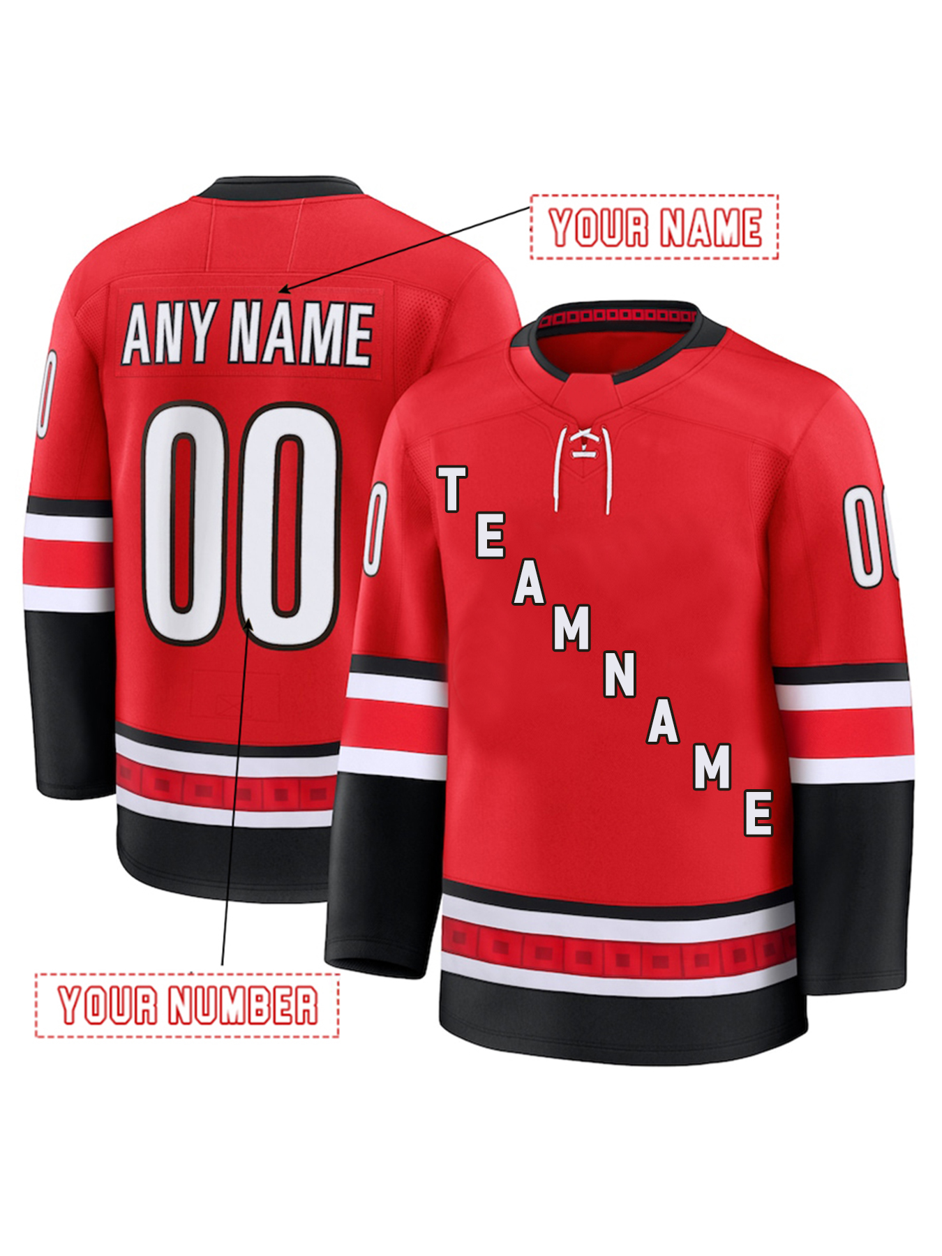 Custom Svechnikov Hockey Jersey Aho Jarvis Slavin Rantanen Embroidered Letter Number Design Polyester