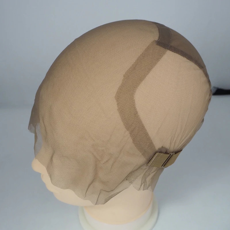 Full lace wig caps for making full lace wigs with adjustable band transparent wig foundations 250228